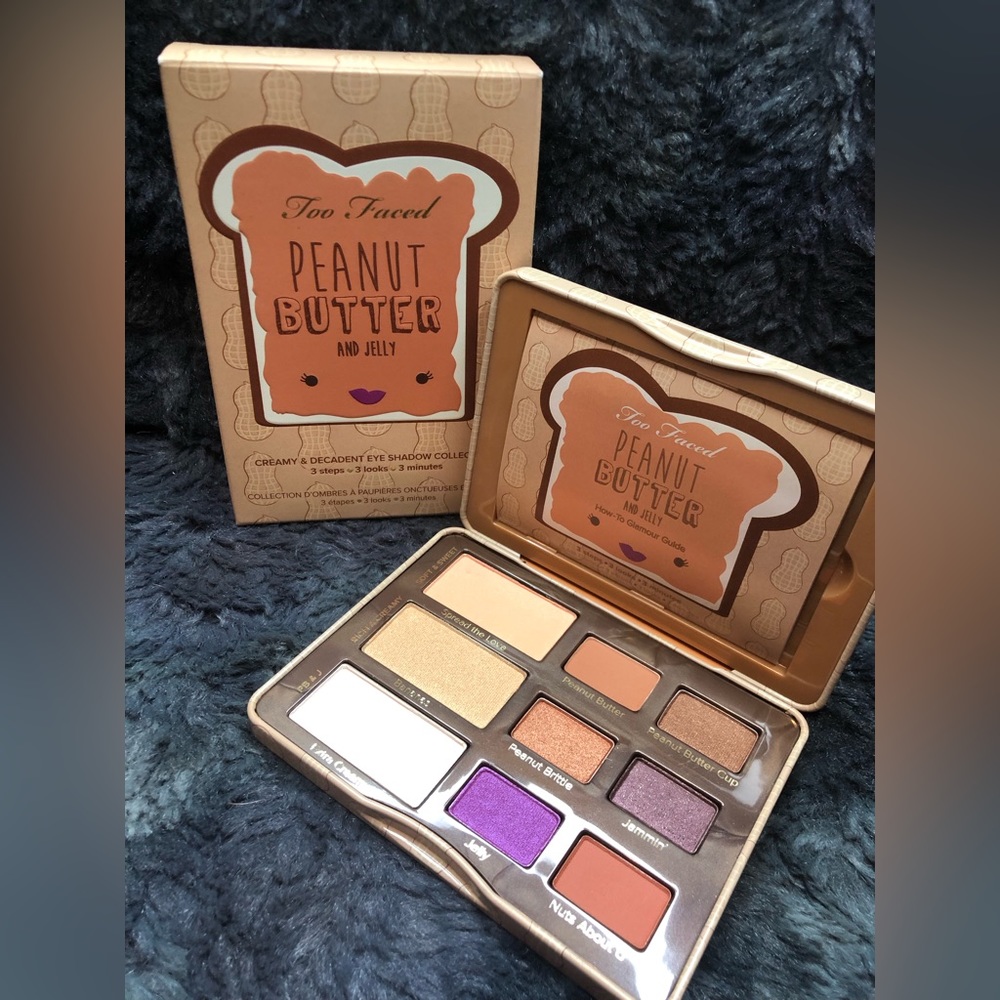 NIB- Too Faced Peanut Butter and Jelly Creamy & Decadent Eye Shadow Collection
